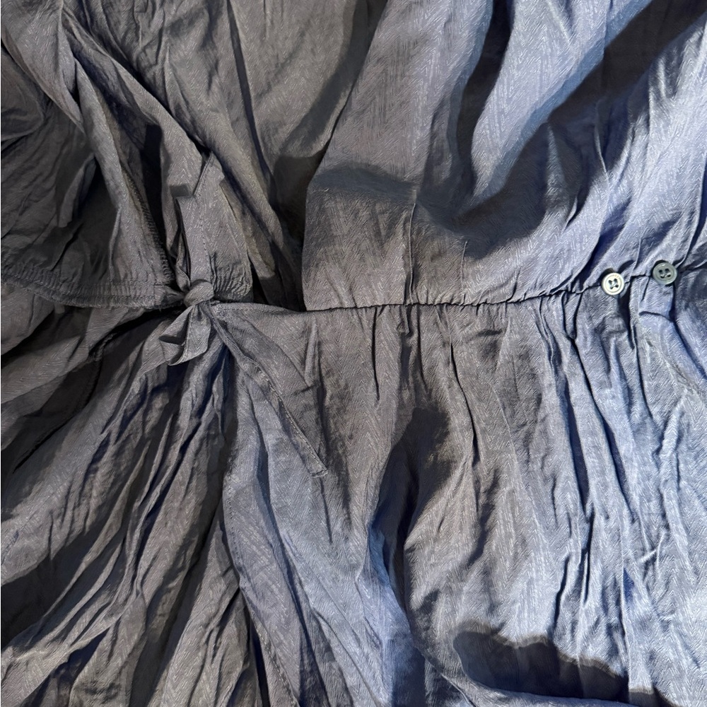 Maje Blue Ruffle Dress 38 - Picture 13 of 13